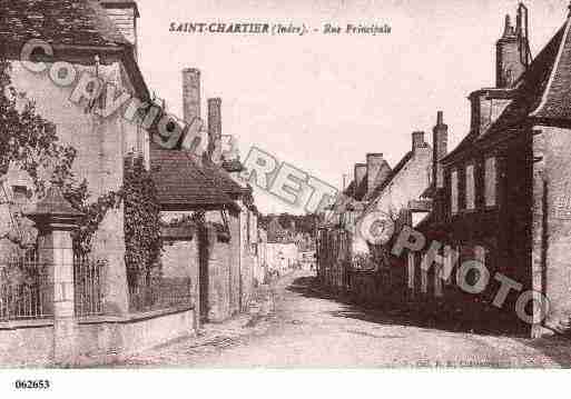 Ville de SAINTCHARTIER, carte postale ancienne
