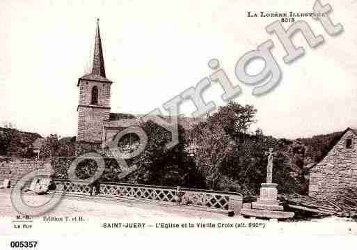Ville de SAINTJUERY, carte postale ancienne