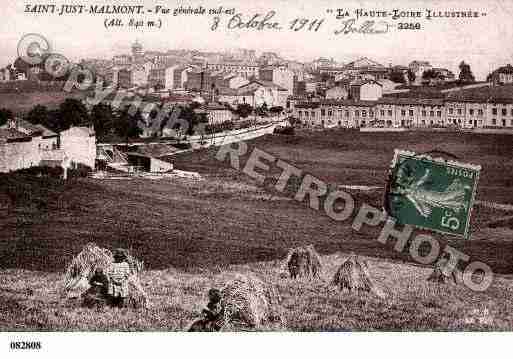 Ville de SAINTJUSTMALMONT, carte postale ancienne