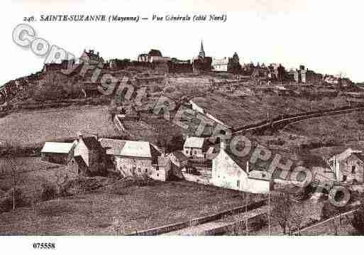 Ville de SAINTESUZANNE, carte postale ancienne