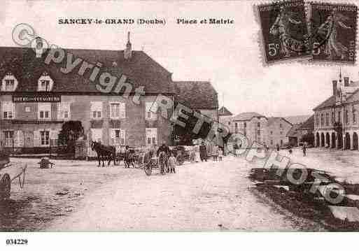 Ville de SANCEYLEGRAND, carte postale ancienne