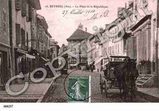 Ville de SEYSSEL, carte postale ancienne