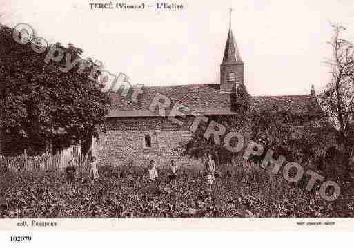 Ville de TERCE, carte postale ancienne