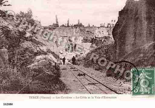 Ville de TERCE, carte postale ancienne