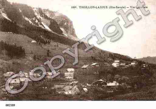 Ville de THOLLON, carte postale ancienne