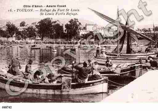 Ville de TOULON, carte postale ancienne