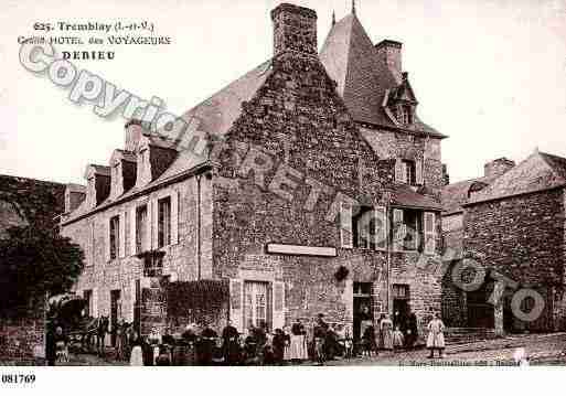 Ville de TREMBLAY, carte postale ancienne