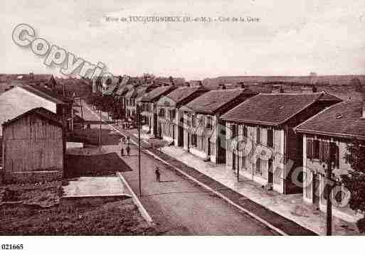 Ville de TUCQUEGNIEUX, carte postale ancienne