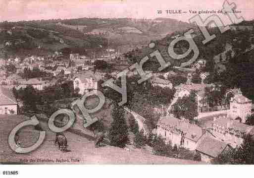 Ville de TULLE, carte postale ancienne