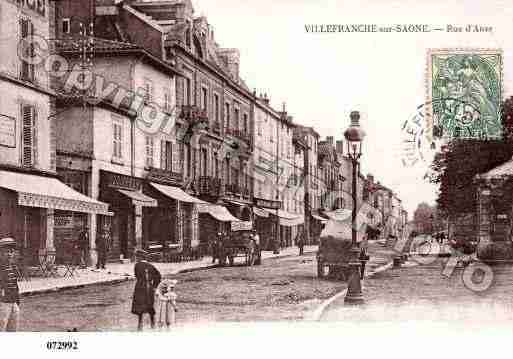 Ville de VILLEFRANCHESURSAONE, carte postale ancienne