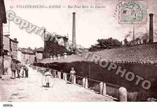 Ville de VILLEFRANCHESURSAONE, carte postale ancienne