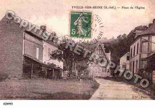 Ville de YVILLESURSEINE, carte postale ancienne