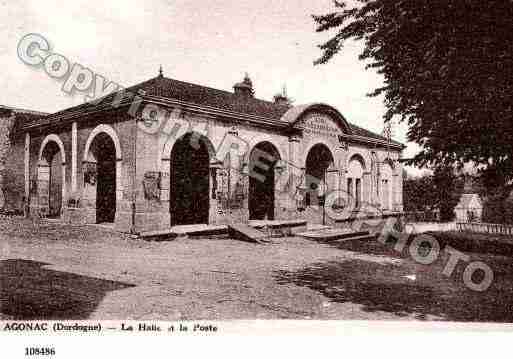 Ville de AGONAC, carte postale ancienne