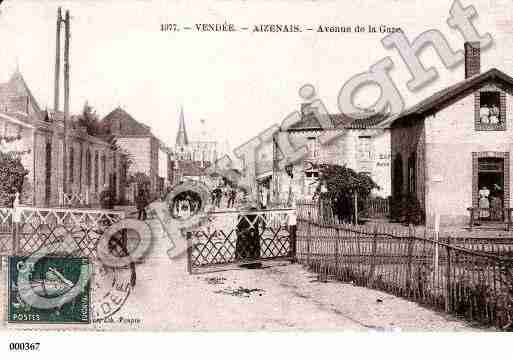 Ville de AIZENAY, carte postale ancienne