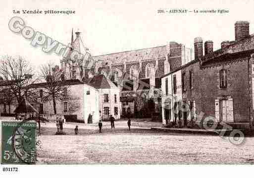 Ville de AIZENAY, carte postale ancienne