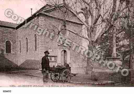 Ville de ALBIGNYSURSAONE, carte postale ancienne