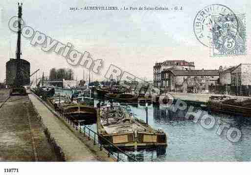 Ville de AUBERVILLIERS, carte postale ancienne