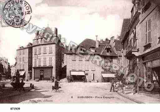 Ville de AUBUSSON, carte postale ancienne