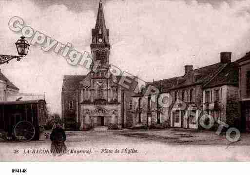 Ville de BACONNIERE(LA), carte postale ancienne