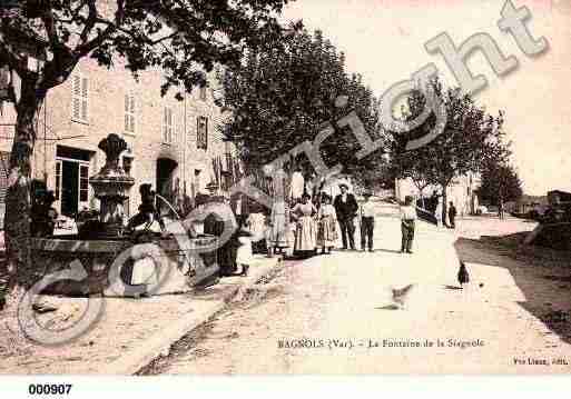 Ville de BAGNOLSENFORET, carte postale ancienne