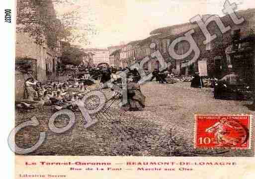 Ville de BEAUMONTDELOMAGNE, carte postale ancienne