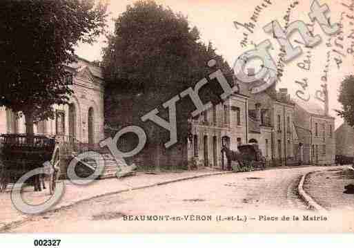 Ville de BEAUMONTENVERON, carte postale ancienne