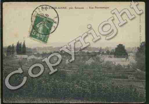 Ville de BILLYSURAISNE, carte postale ancienne