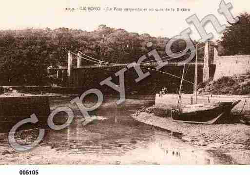 Ville de BONO(LE), carte postale ancienne