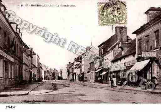 Ville de BOURGACHARD, carte postale ancienne