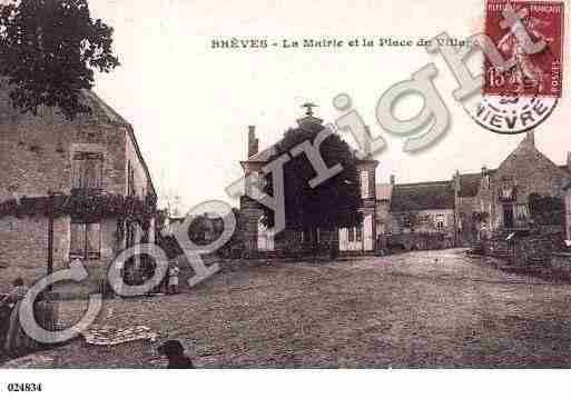 Ville de BREVES, carte postale ancienne