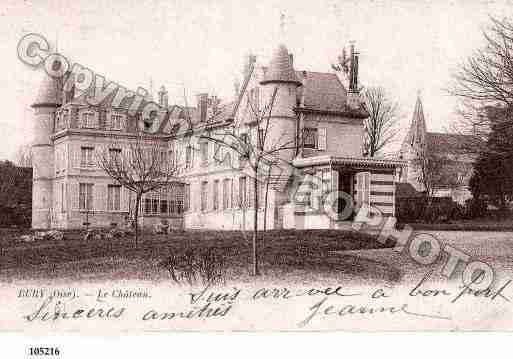 Ville de BURY, carte postale ancienne