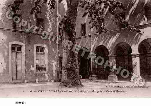 Ville de CARPENTRAS, carte postale ancienne Ville de CARPENTRAS, carte postale ancienne