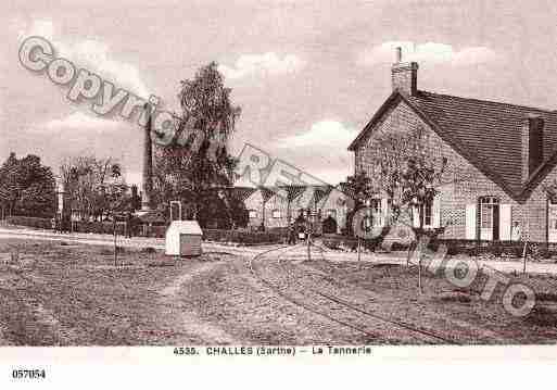 Ville de CHALLES, carte postale ancienne