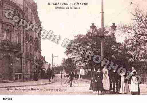 Ville de CHALONSSURMARNE, carte postale ancienne