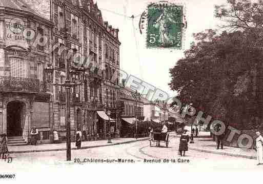 Ville de CHALONSSURMARNE, carte postale ancienne