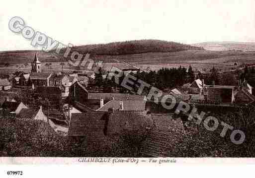 Ville de CHAMBOEUF, carte postale ancienne