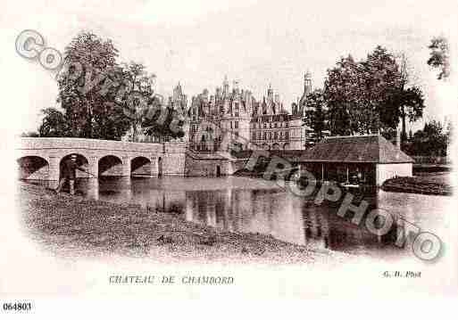 Ville de CHAMBORD, carte postale ancienne