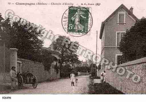 Ville de CHAMPAGNEAUMONTD'OR, carte postale ancienne