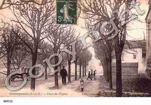 Ville de CHAMPCEUIL, carte postale ancienne