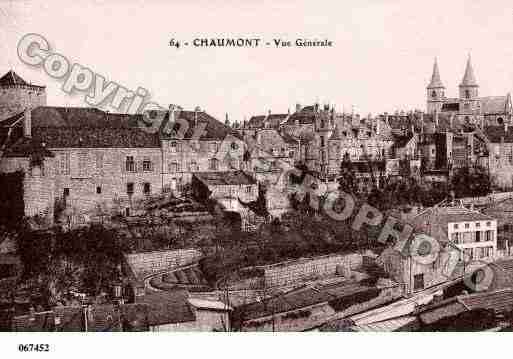 Ville de CHAUMONT, carte postale ancienne