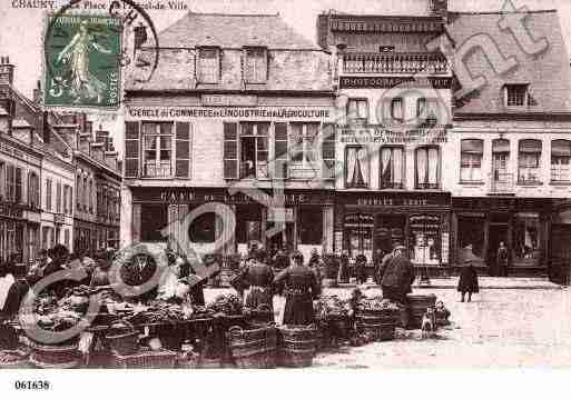 Ville de CHAUNY, carte postale ancienne