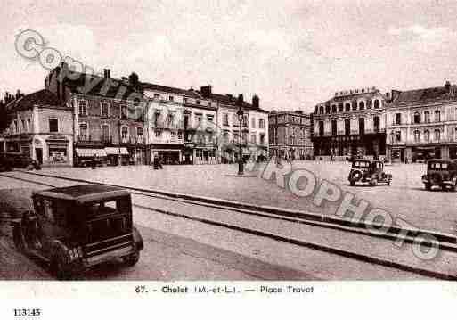 Ville de CHOLET, carte postale ancienne