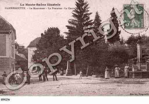 Ville de CLAIREGOUTTE, carte postale ancienne