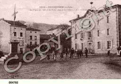 Ville de COUCOURON, carte postale ancienne