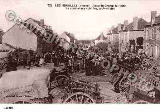 Ville de COULONGES, carte postale ancienne