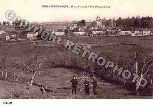 Ville de COUSSACBONNEVAL, carte postale ancienne