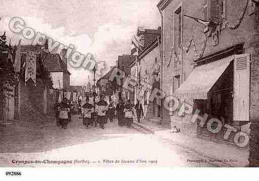 Ville de CRANNESENCHAMPAGNE, carte postale ancienne