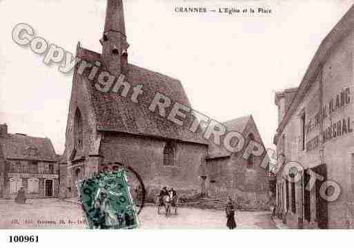 Ville de CRANNESENCHAMPAGNE, carte postale ancienne