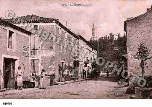 Ville de CUZORN, carte postale ancienne