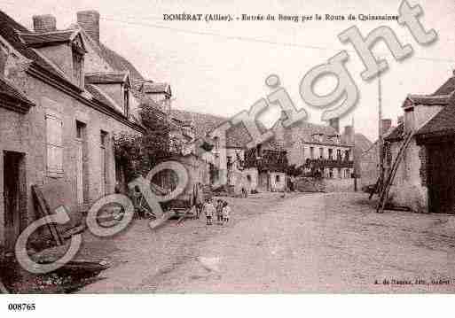 Ville de DOMERAT, carte postale ancienne